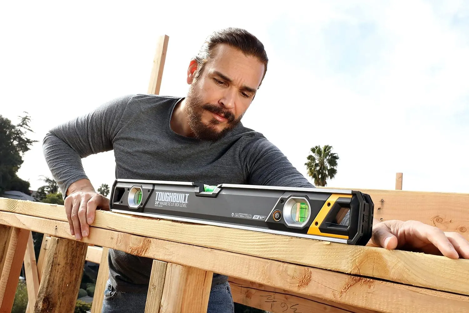 Nível De Bolha Magnético com Iluminação De 24" de Precisão, ToughBuilt® TB-H2-L-24LH-M - Imagem 4