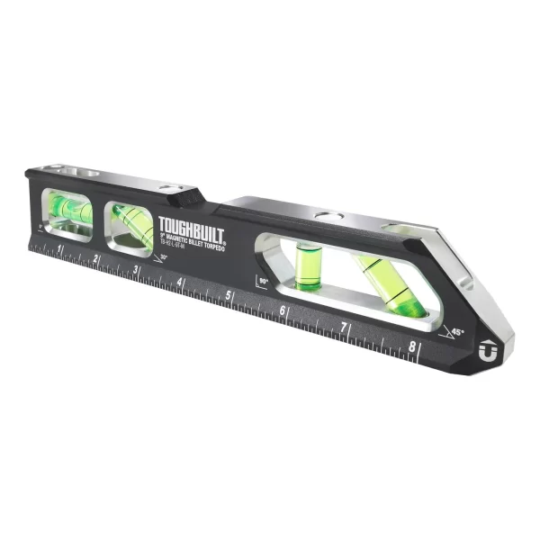Nível De Torpedo Magnético 23 cm (9"), Para Alinhamentos Precisos, ToughBuilt® TB-H2-L-9T-M